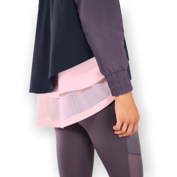 Fabletics Karen Layered Lightweight Jacket Coat Sz M - Picture 2 of 11